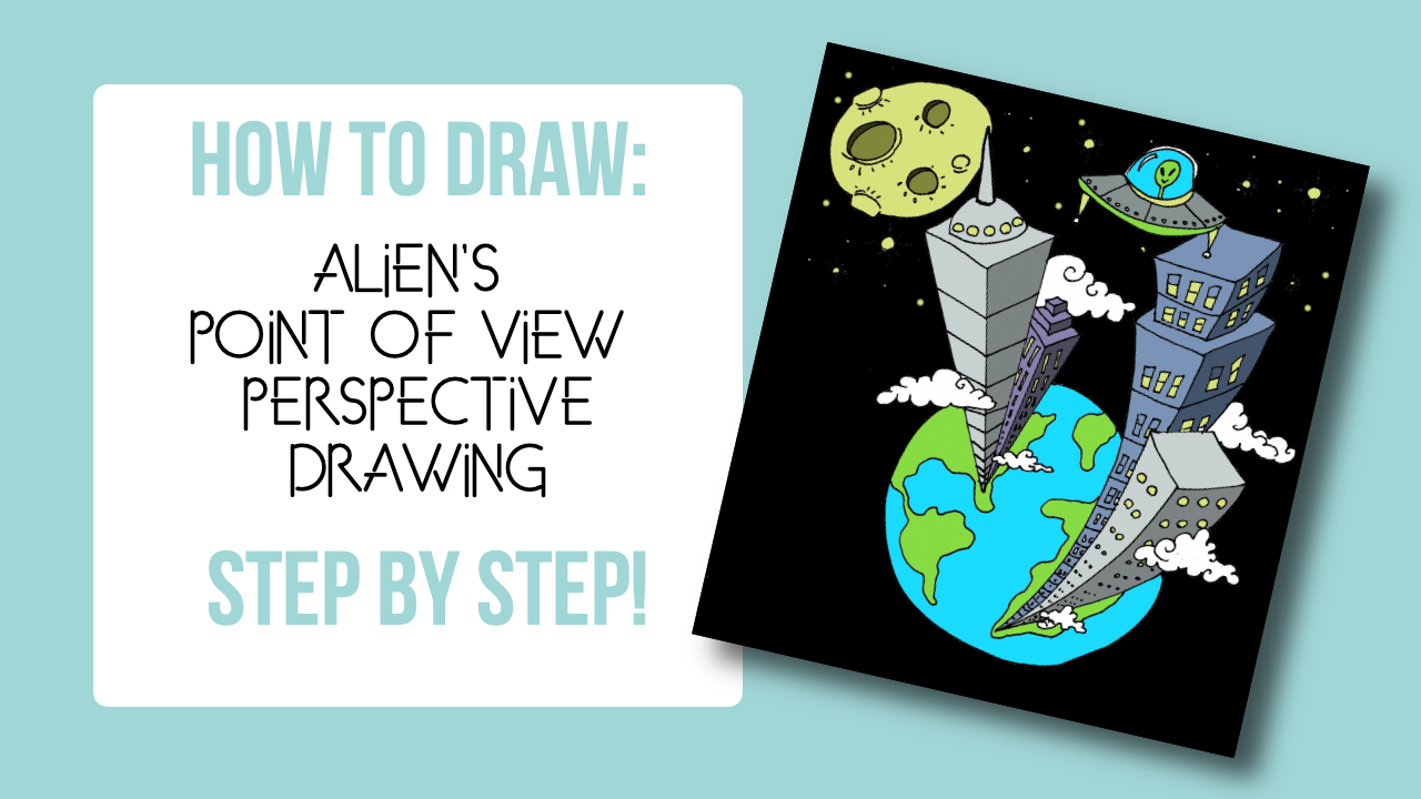 HOW TO DRAW AN ALIEN EASY - DRAWING ALIEN STEP BY STEP 