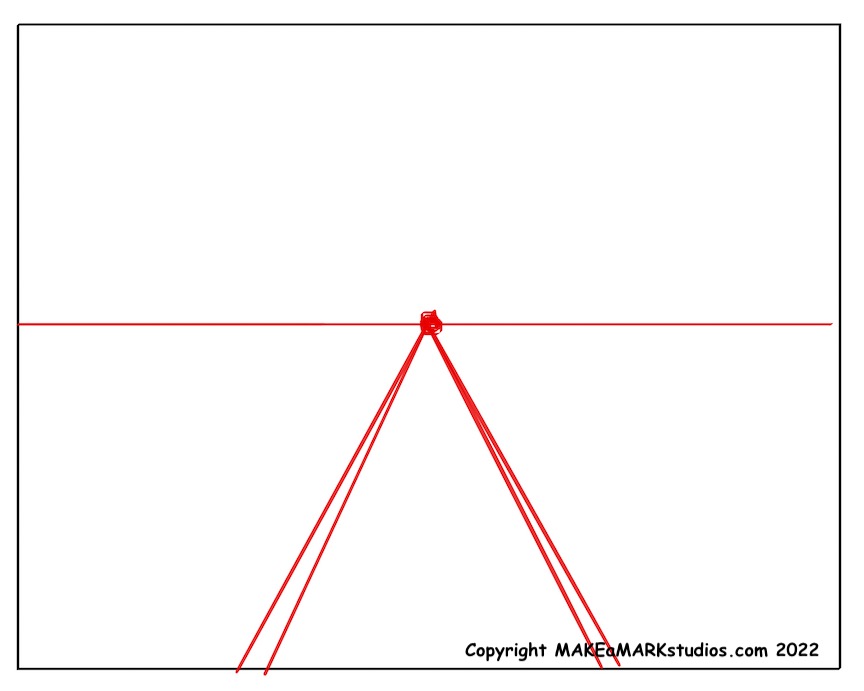 How To Draw A 1 Point Perspective Landscape » Make A Mark Studios